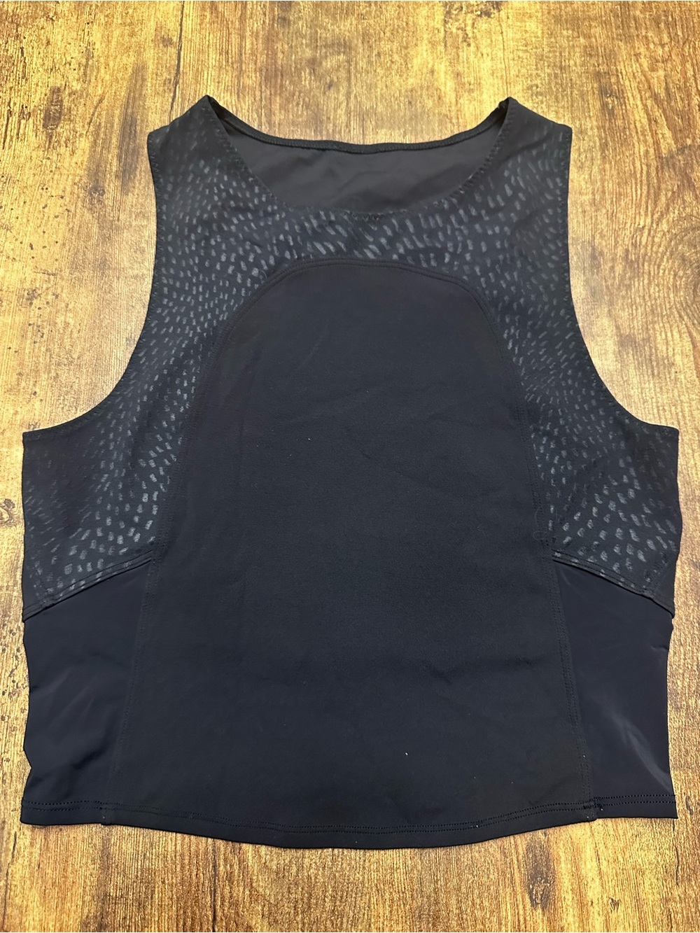 lululemon athletica Black Patterned Performance Tank